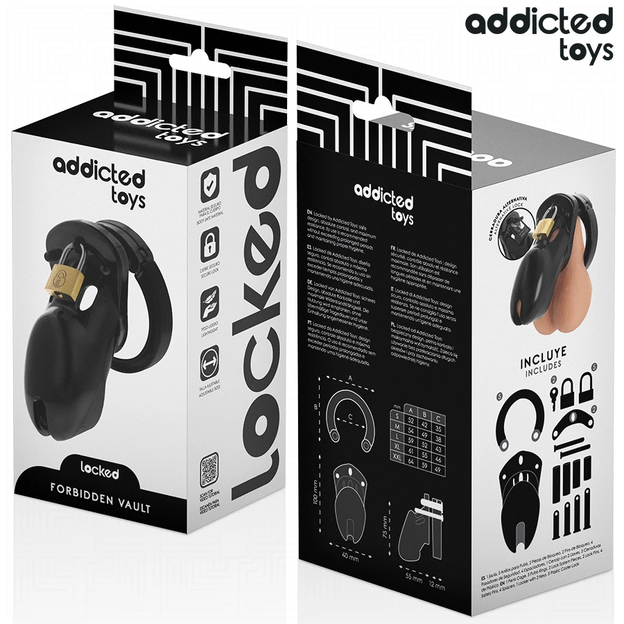 ADDICTED TOYS LOCKED - CAGE À PÉNIS INTERDITE 10 CM